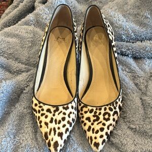 Marc Fisher LTD animal print fur heels size 8